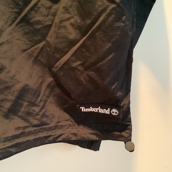NWT Timberland Men Black Waterproof Packable Quarter Zip Pullover Jacket Sz Med - Picture 3 of 10